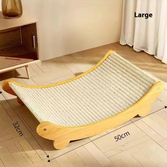 Griffoir en bois et sisal naturel Sisal Blanket™