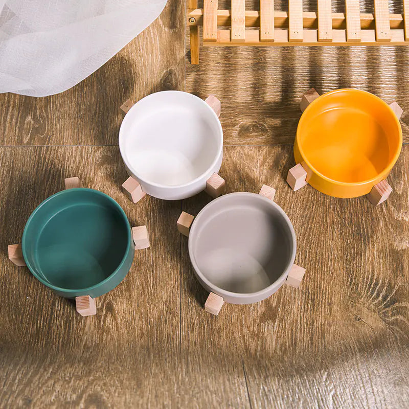 🍽 Gamelle en céramique Elevéa™ – Design bois & minimalisme