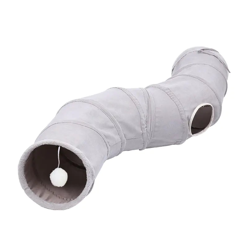 Tunnel en suédine double couche pour chat – PlayCave™