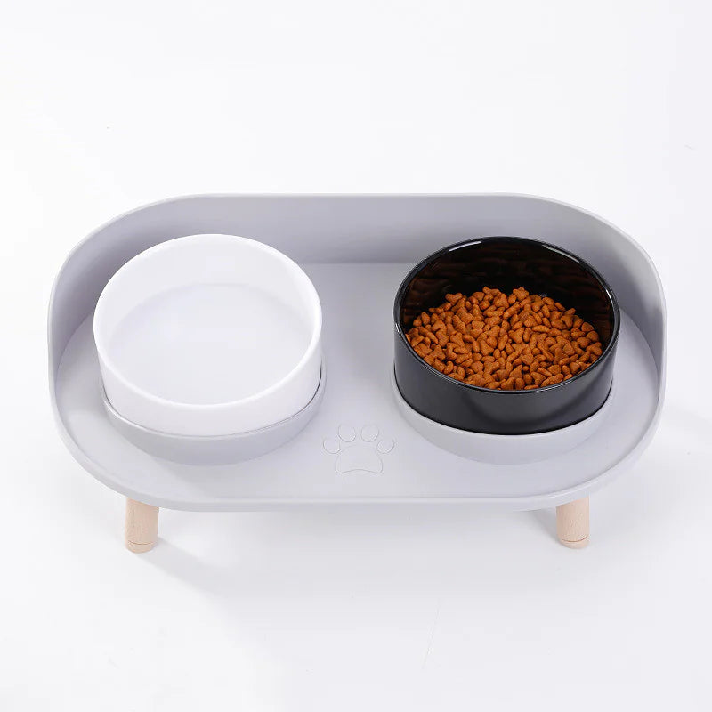 Gamelle surélevée anti-renversement pour chat – BalanceBowl™