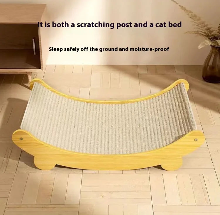 Griffoir en bois et sisal naturel Sisal Blanket™